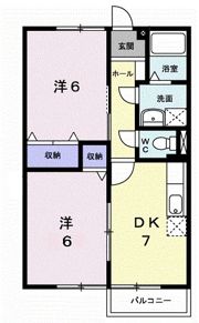 グレイスフルコートAの間取り画像