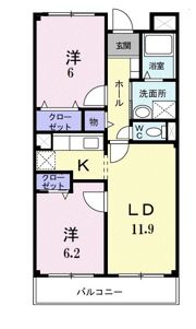 ドミール茜の間取り画像