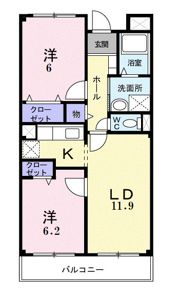 ドミール茜の間取り画像