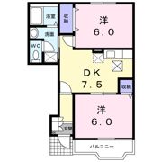 ソレアード小田の間取り画像