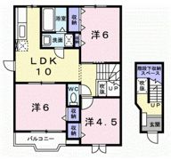 サンビーチ毛見Ⅰの間取り画像