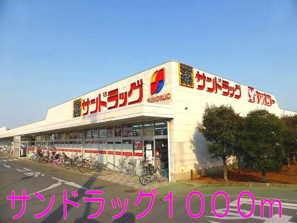 近くのサンドラッグまで1,000m（徒歩13分）
