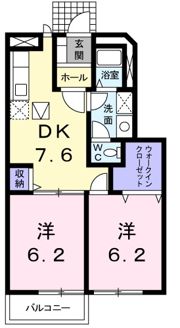 カサ フェリスA棟の間取り画像