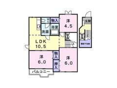 ピュアハイムCの間取り画像