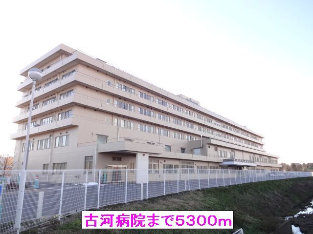 近くの古河病院まで5,300m（徒歩67分）