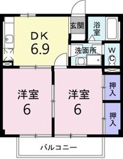 ソレアードK2の間取り画像
