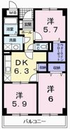 ウエスト カレントの間取り画像