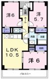 ウエスト カレントの間取り画像