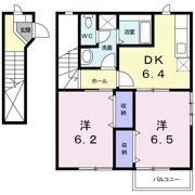 アメニティ高藤D棟の間取り画像