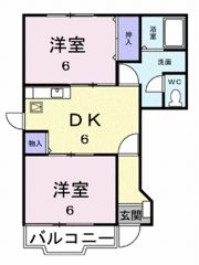 レジデンス淡路 Bの間取り画像