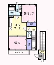 セジュール Ⅱの間取り画像