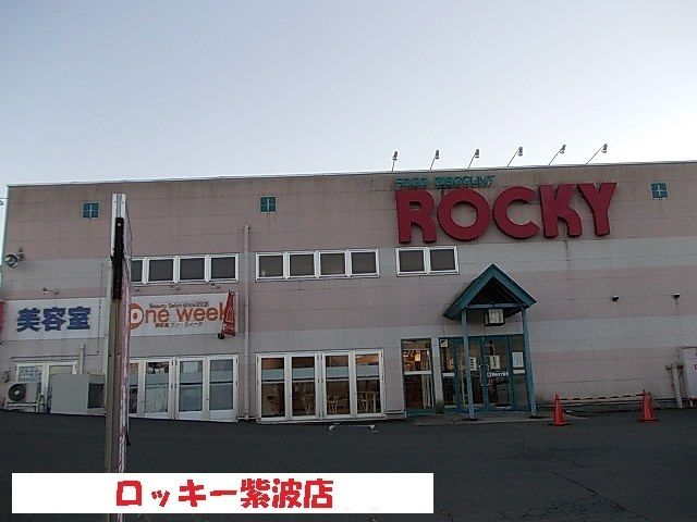 近くのロッキー紫波店まで750m（徒歩10分）