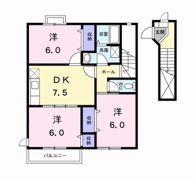 ヒューマン下河原の間取り画像