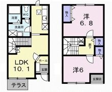 ソレーユ Dの間取り画像