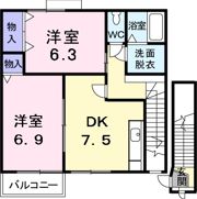 Vシャトー アロースリーⅡの間取り画像