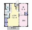 クレセントAの間取り画像