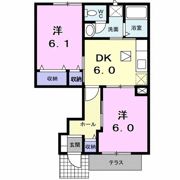 メゾンあゆみAの間取り画像