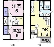 エクラタン和Aの間取り画像
