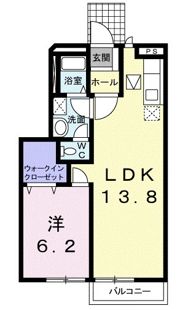 BIG APPLE・Rの間取り画像