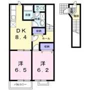 BIG APPLE・Rの間取り画像