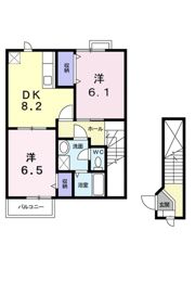 ハイムサンヒルズ Aの間取り画像