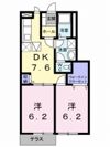 ハイムサンヒルズ Cの間取り画像
