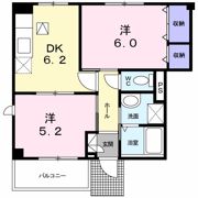 ハイツ悠Bの間取り画像