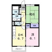 ラフォーレ花・弐番館の間取り画像