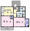 プリムヴェールⅡの間取り画像
