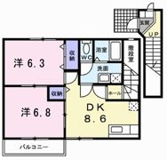 プリムヴェールⅡの間取り画像
