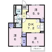 メゾンドール K Ⅴの間取り画像