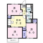 メゾンドール K Ⅴの間取り画像