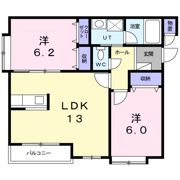 プロムナード桑園の間取り画像
