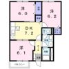 アネックス斉院Aの間取り画像