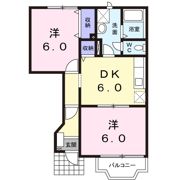 サンセール浜浦Bの間取り画像