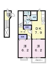 エスポワールシティBの間取り画像