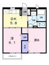 エルディム小栗の間取り画像