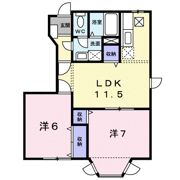 ヴェルジュ．S1の間取り画像