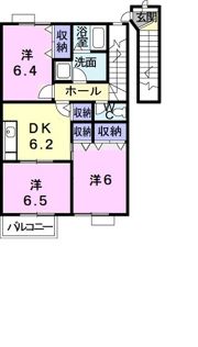 オーブリー高山Aの間取り画像