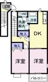 シャルマン雅Aの間取り画像