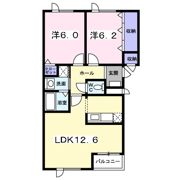 リーフガーデン藻岩Ⅱの間取り画像