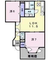 エスポワールAの間取り画像