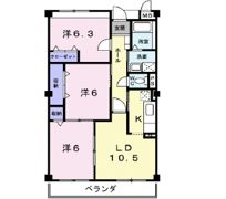 レインボーキャッスルの間取り画像