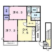 クレストールSATOUの間取り画像