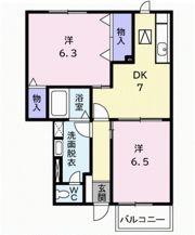 クレストール溝口の間取り画像