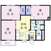 ソレアードⅠの間取り画像