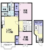ラフィーネ旭町の間取り画像
