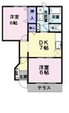 シャン・ド・ボムAの間取り画像