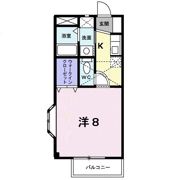 ロ－タスビレジ二番館の間取り画像