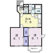 ベルデュール白羽Cの間取り画像